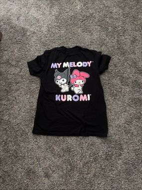 Sanrio My Melody Kuromi Black Graphic Tee - Women's Top